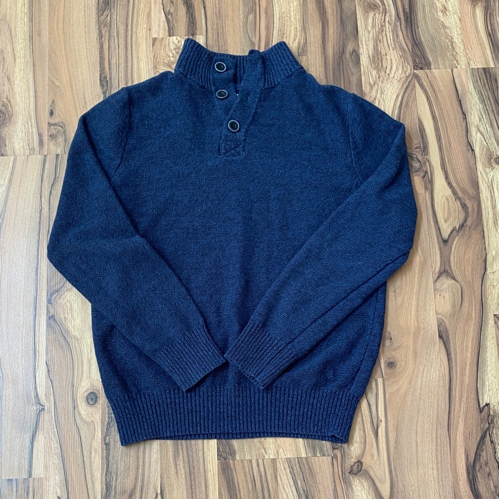 Urban Pipeline Dark Blue 3 button Sweater
